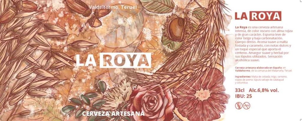 Cerveza La Roya, ilustración de Eva Cortés Ilustra