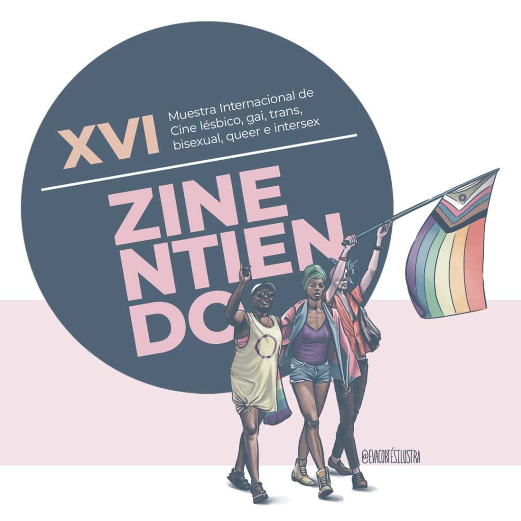 Diseño campaña Zinentiendo LGTBIQ+ por Eva Cortés Ilustra